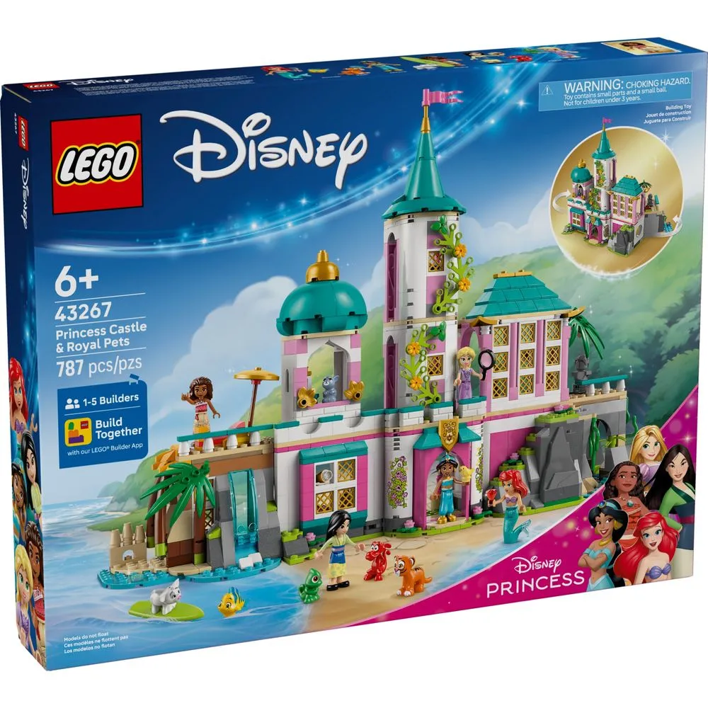 Lego Disney Castelo da Princesa e Animais de Estimação Reais - 43267