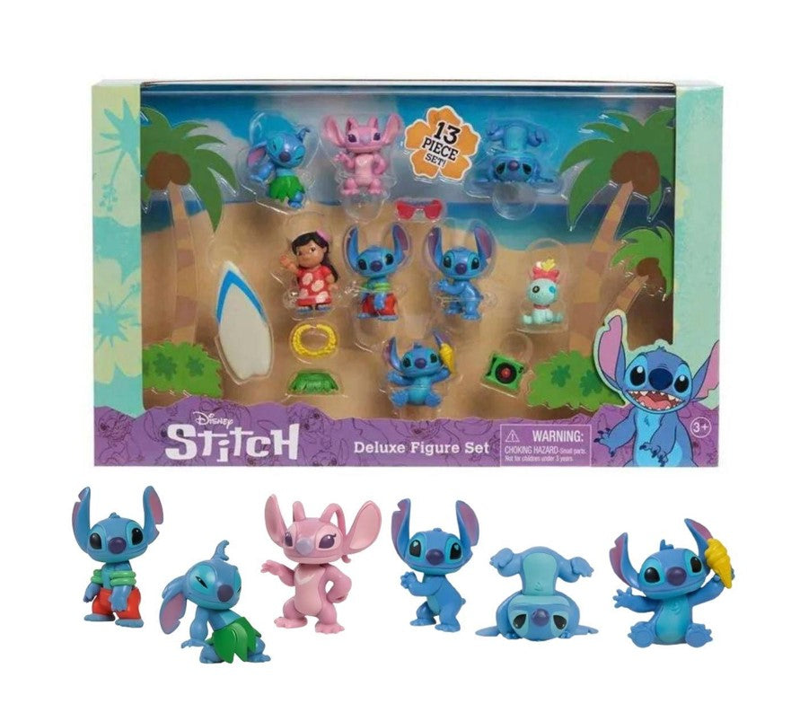 Conjunto Lilo E Stitch 8 Bonecos Com Acessórios - Sunny