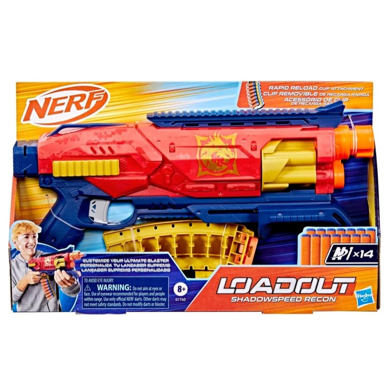 Lançador De Dardos Nerf Loadout Shadowspeed Recon - Hasbro