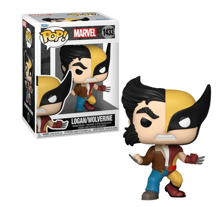 Boneco Funko Pop Marvel Split Logan/Wolverine - Candide