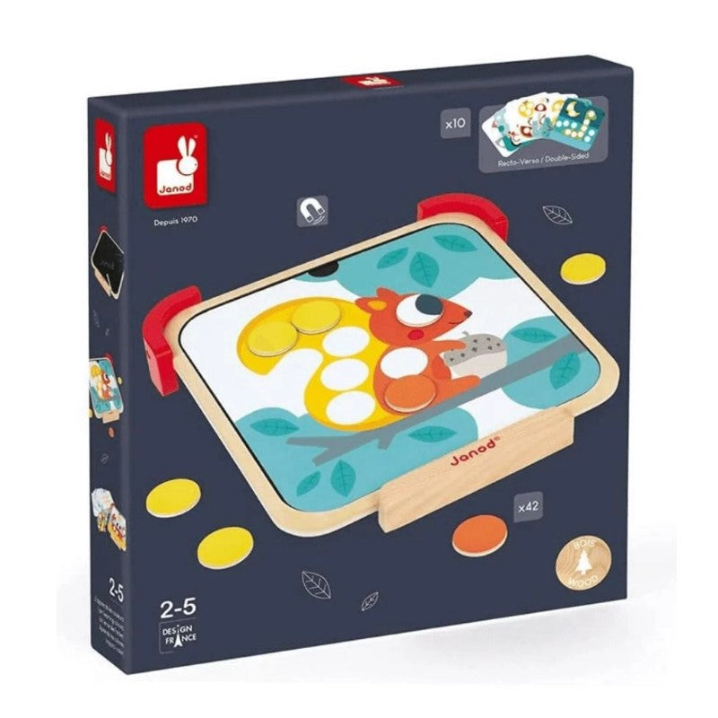 Lousinha Magnética Aprendendo as Cores, 52 Peças - Janod