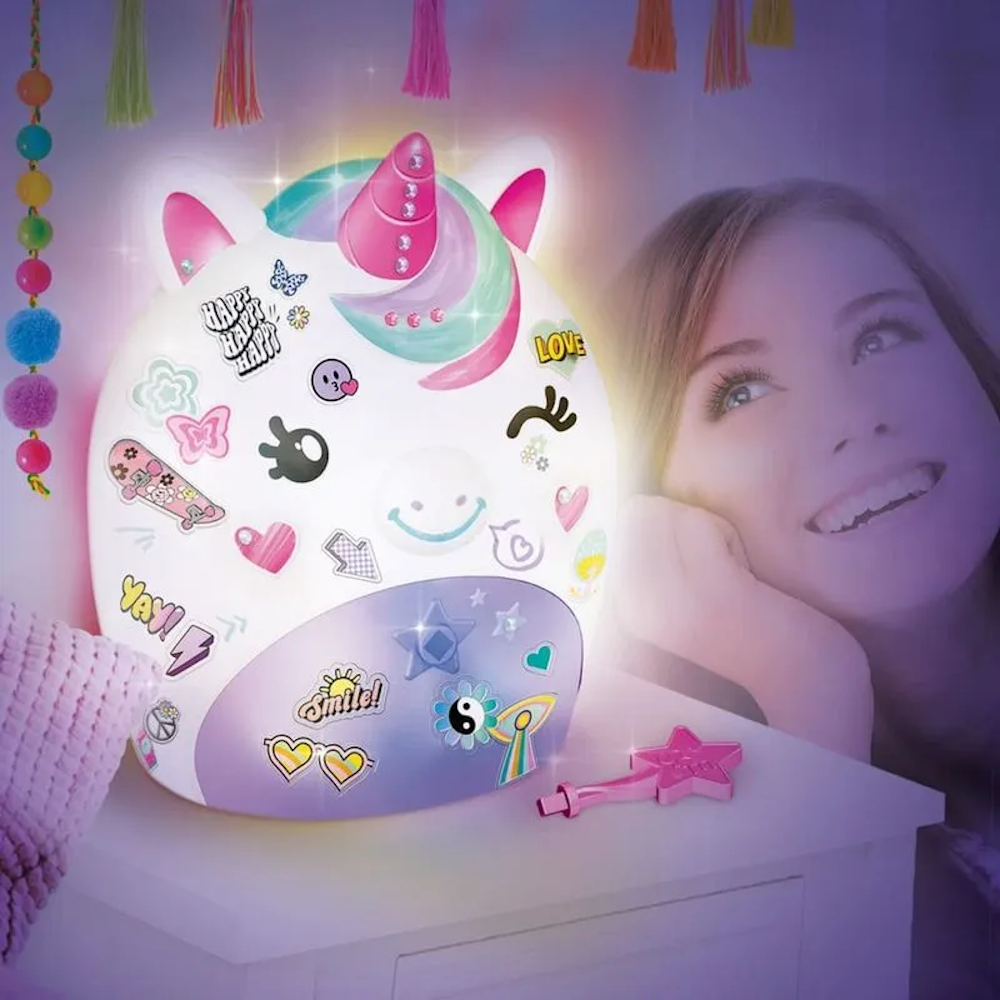 Luminária Unicórnio com Gaveta Secreta - Fun Divirta-se