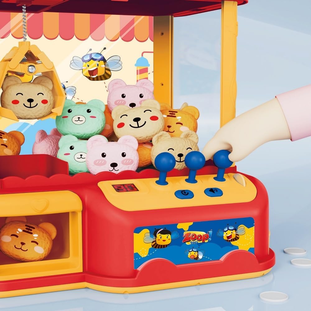 Máquina Grande de Pegar Ursinhos e Bolinhas - Zoop Toys
