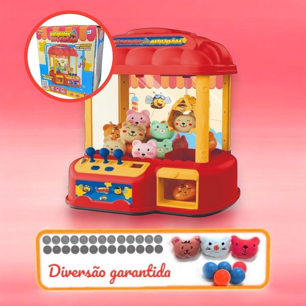 Máquina Grande de Pegar Ursinhos e Bolinhas - Zoop Toys