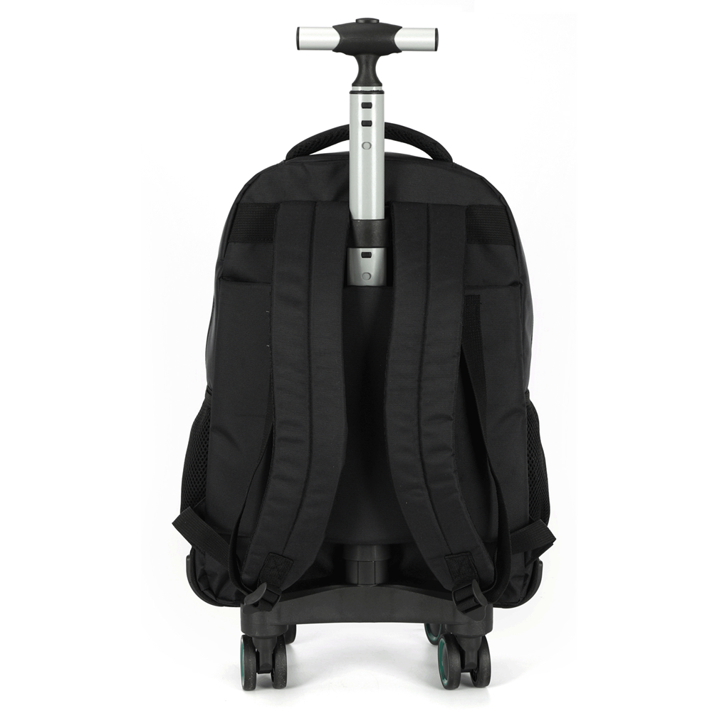 Kit Mochila Escolar de Rodinhas Minecraft Creeper Preto com Lancheira e Estojo - Luxcel