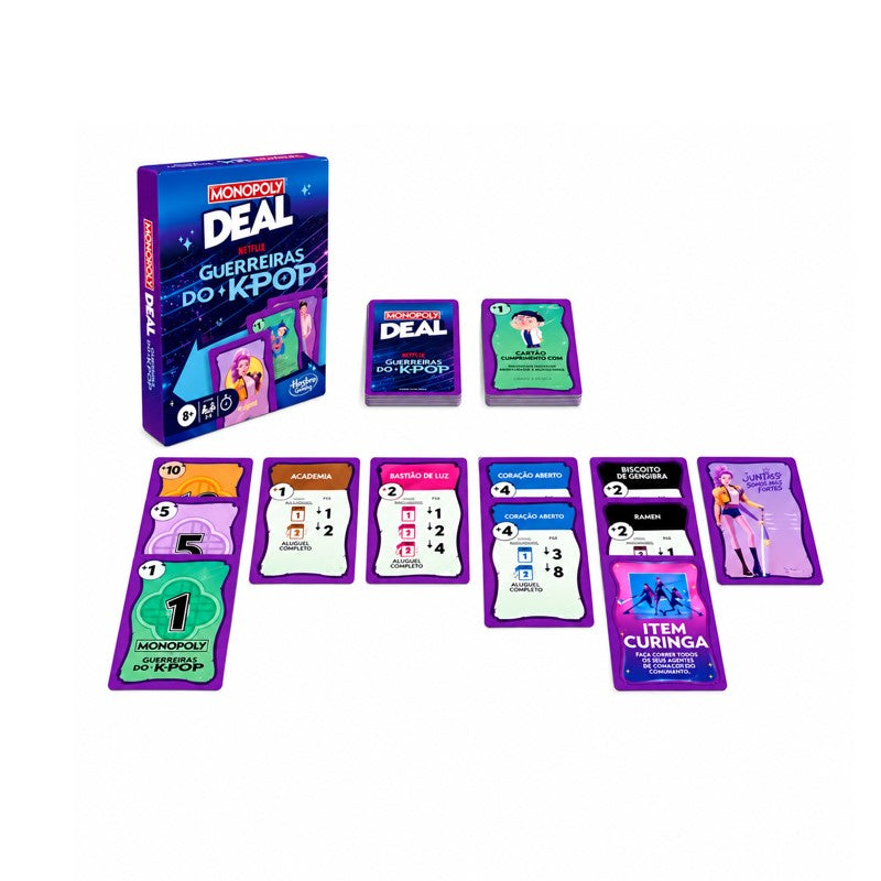 Monopoly Deal Guerreiras do K-POP - Hasbro