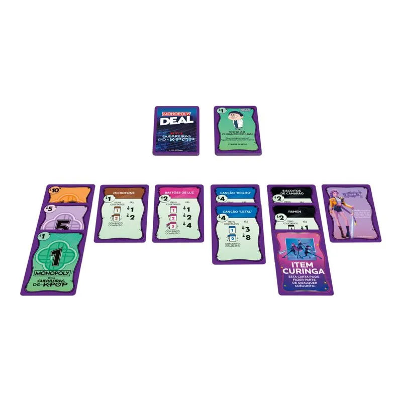Monopoly Deal Guerreiras do K-POP - Hasbro
