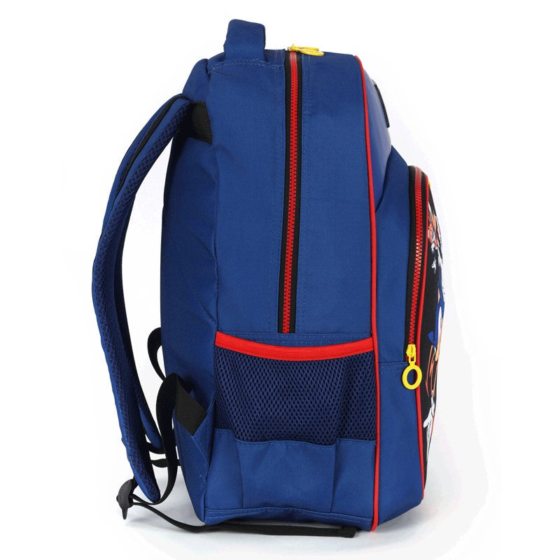 Kit Mochila de Costas + Estojo Sonic the Hedgehog Sonic, Tails e Knuckles - Luxcel