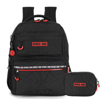 Kit Escolar Spider-Man Mochila de Costas e Estojo Black Edition - Luxcel