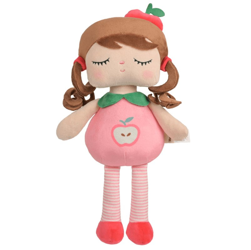 Boneca Com Caixa Angela Frutas Maçãzinha 33cm - Metoo