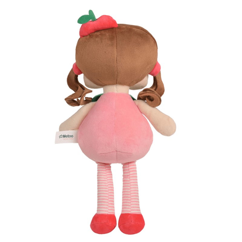 Boneca Com Caixa Angela Frutas Maçãzinha 33cm - Metoo