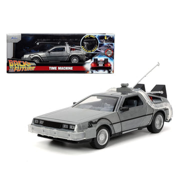 Miniatura De Volta Para o Futuro Time Machine c/ Luz 1:24 - Jada