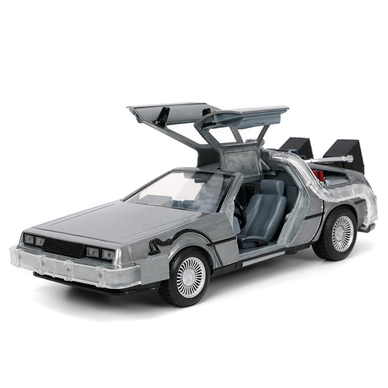 Miniatura De Volta Para o Futuro Time Machine c/ Luz 1:24 - Jada
