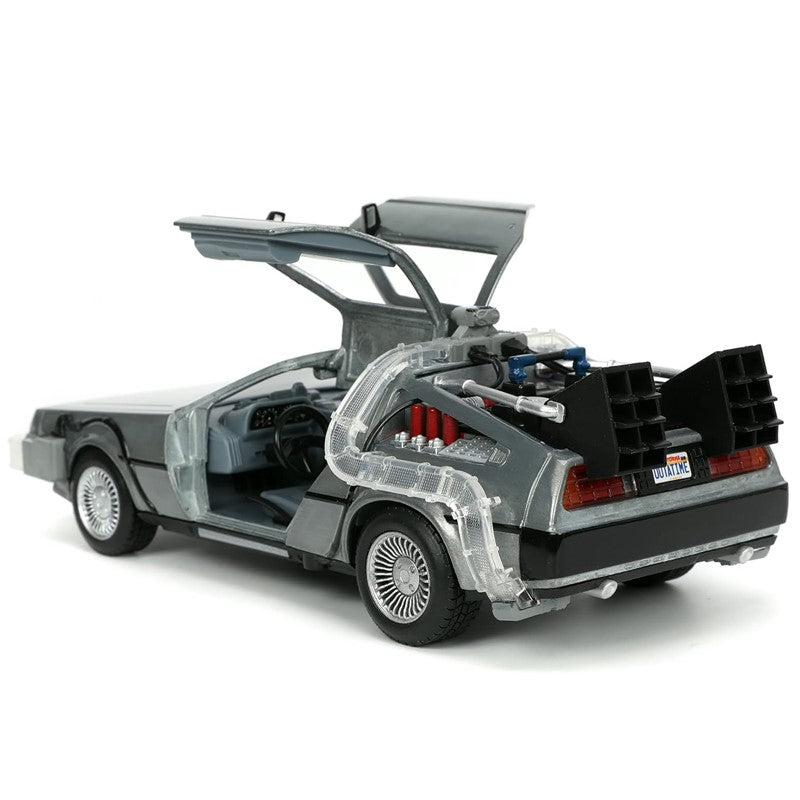 Miniatura De Volta Para o Futuro Time Machine c/ Luz 1:24 - Jada