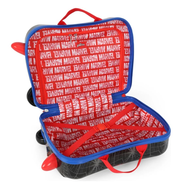 Mala De Viagem Carrinho Infantil Homem Aranha - Luxcel