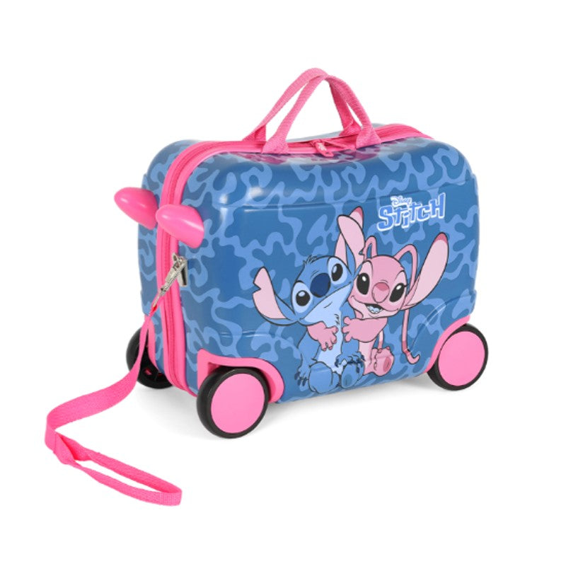 Mala de Viagem Infantil Disney Stitch e Angel - Luxcel