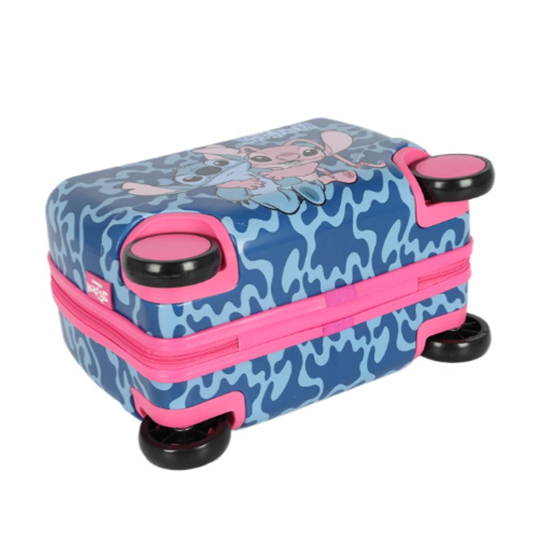 Mala de Viagem Infantil Disney Stitch e Angel - Luxcel