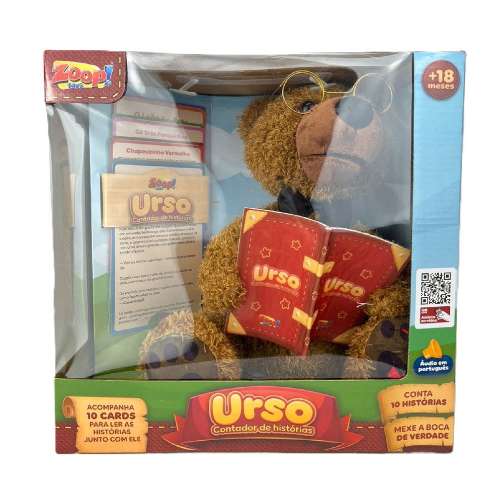 Urso de Pelúcia Contador de Histórias - Zoop Toys