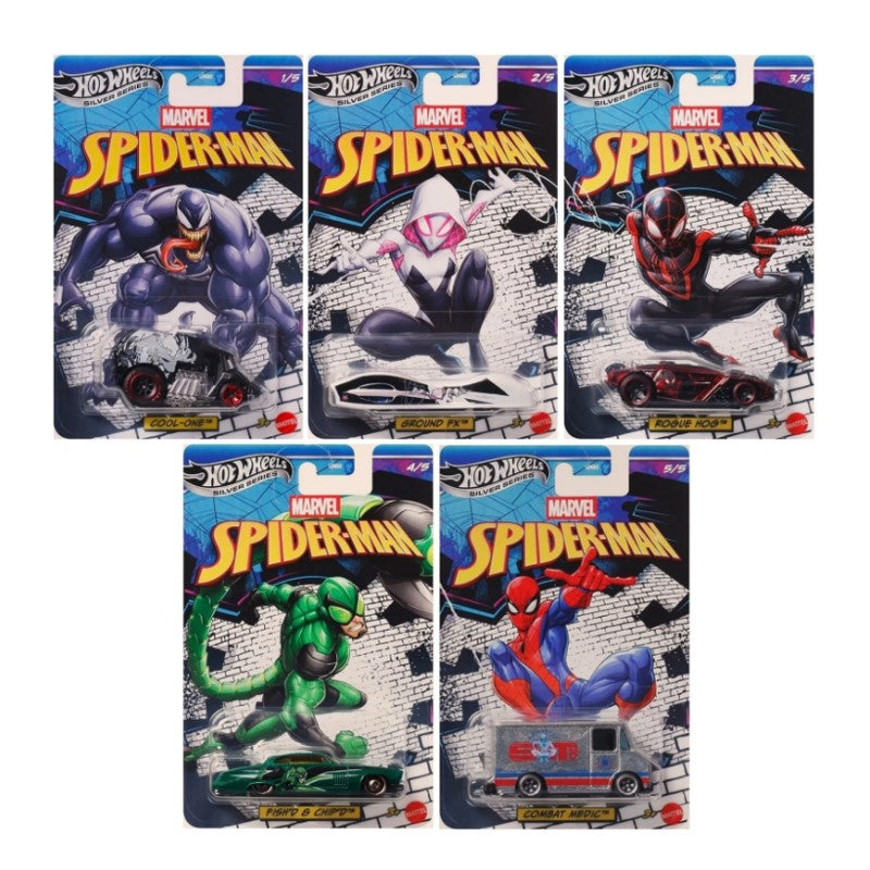 Hot Wheels Silver Series Marvel Spider-Man 1:64 - Mattel