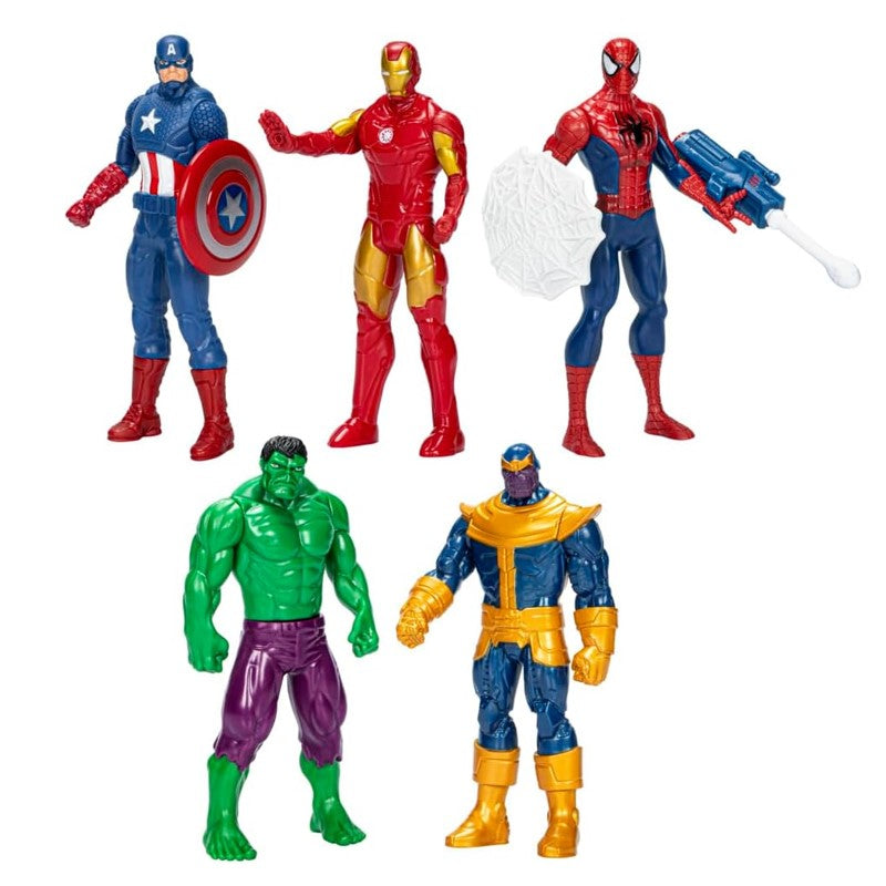 Kit Com 5 Bonecos Marvel Vingadores - Hasbro