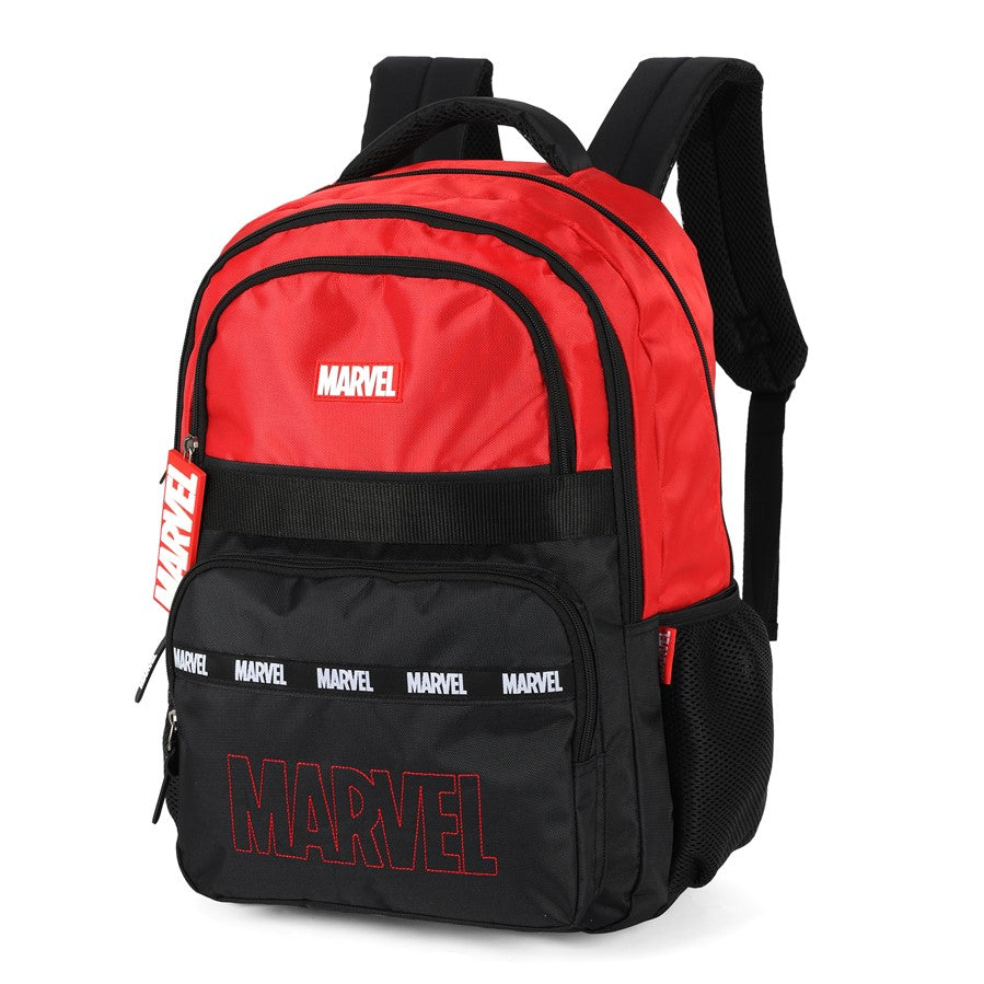 Mochila Marvel Luxcel – Escolar Juvenil Vermelha e Preta