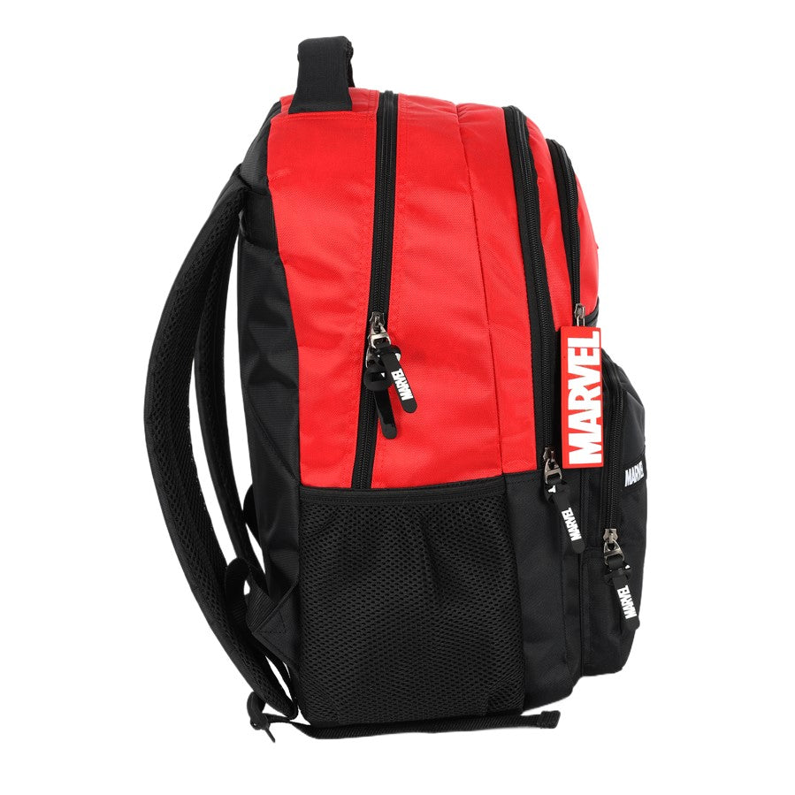 Mochila Marvel Luxcel – Escolar Juvenil Vermelha e Preta