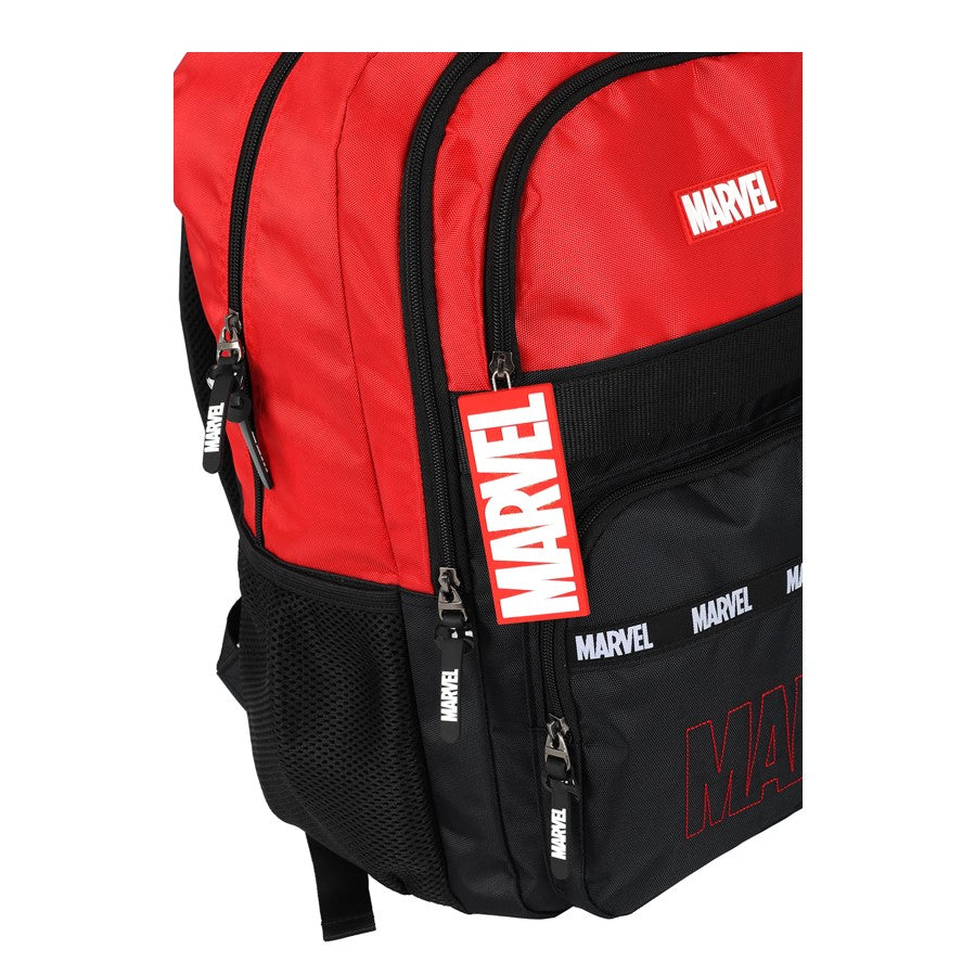 Mochila Marvel Luxcel – Escolar Juvenil Vermelha e Preta