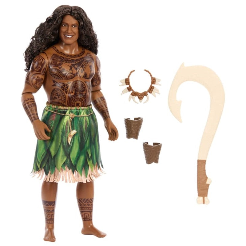 Boneco Maui Live Action Filme Moana Disney - Mattel