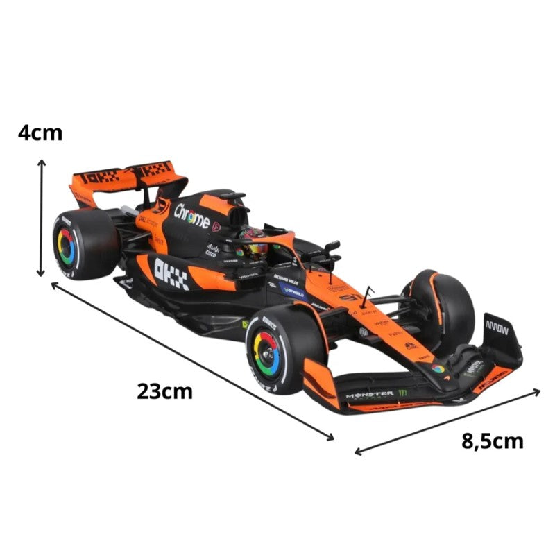 Miniatura Fórmula 1 McLaren MCL38 2024 Oscar Piastri - CALIFORNIA TOY