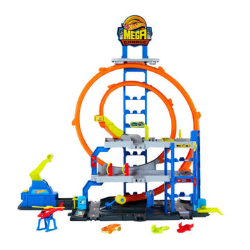 Conjunto de garagem Hot Wheels City Mega Loop - MATTEL