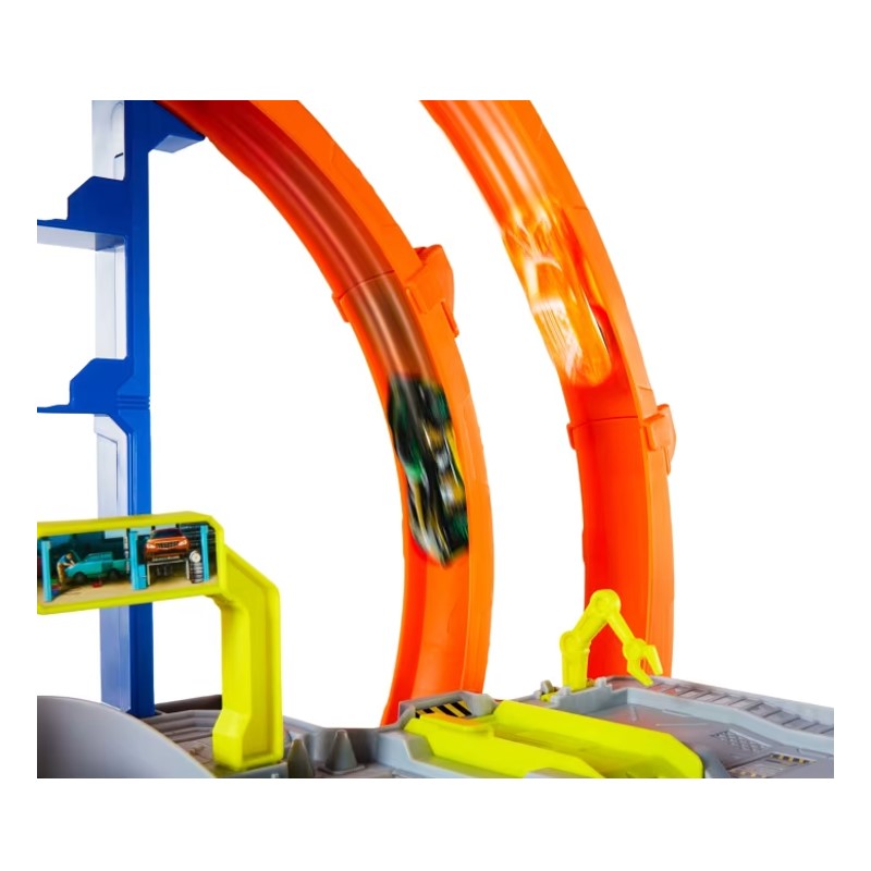 Conjunto de garagem Hot Wheels City Mega Loop - MATTEL
