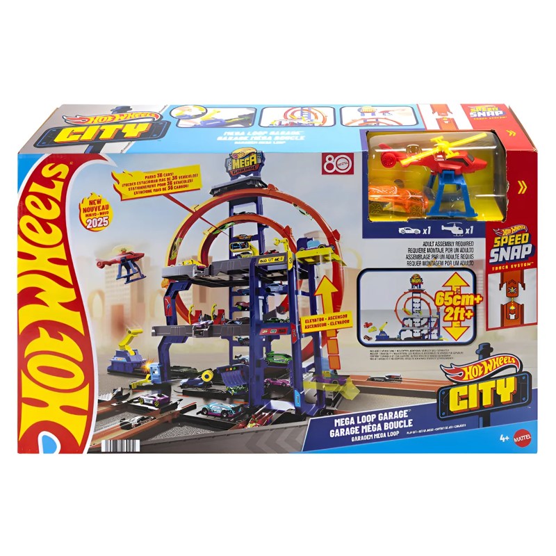 Conjunto de garagem Hot Wheels City Mega Loop - MATTEL