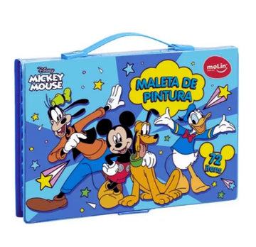 Maleta de Pintura Mickey Mouse 72 Itens - Molin