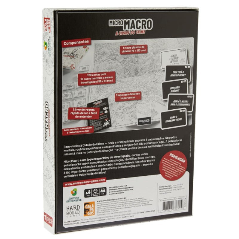 Jogo MicroMacro A Cidade do Crime - Galápagos