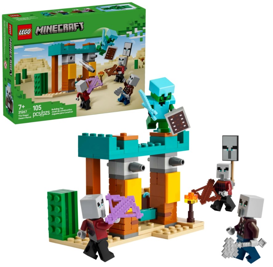 Lego Minecraft Patrulha do Deserto Illager 21267
