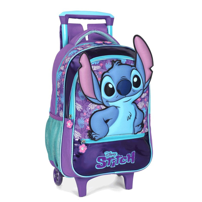 Kit Escolar Stitch com Mochila de Rodinhas, Lancheira e Estojo - Luxcel