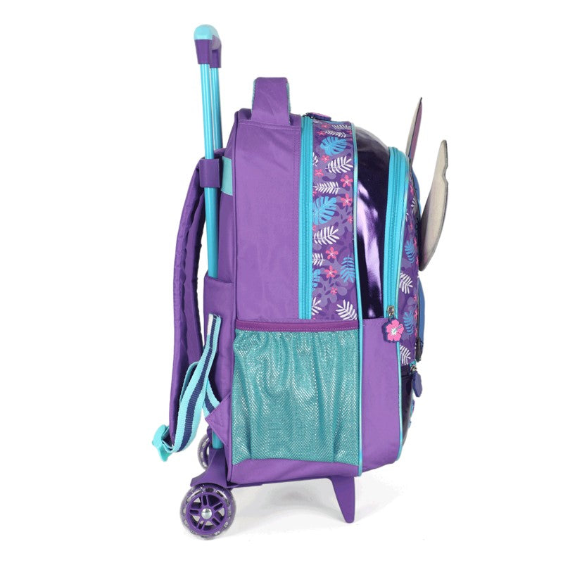Kit Escolar Stitch com Mochila de Rodinhas, Lancheira e Estojo - Luxcel