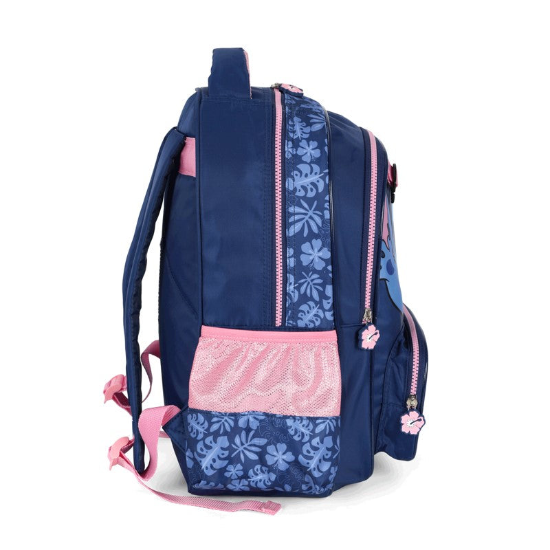 Kit Mochila 2 em 1 Stitch com Bolsinha Acoplada + Estojo - Luxcel