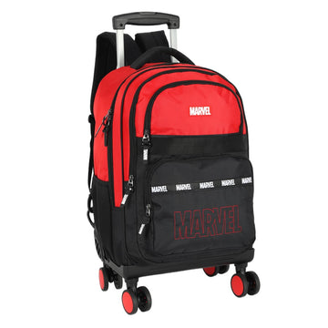 Mochila de Rodinhas Vermelha Luxcel Marvel