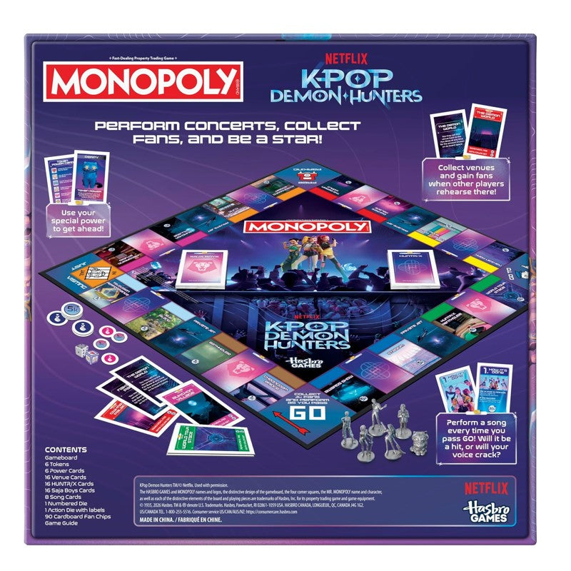 Jogo de Tabuleiro Monopoly Guerreiras do K-Pop - Hasbro