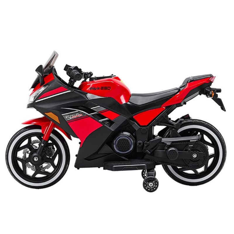 Motocicleta Elétrica Infantil Vermelho 12V- SHINY TOYS