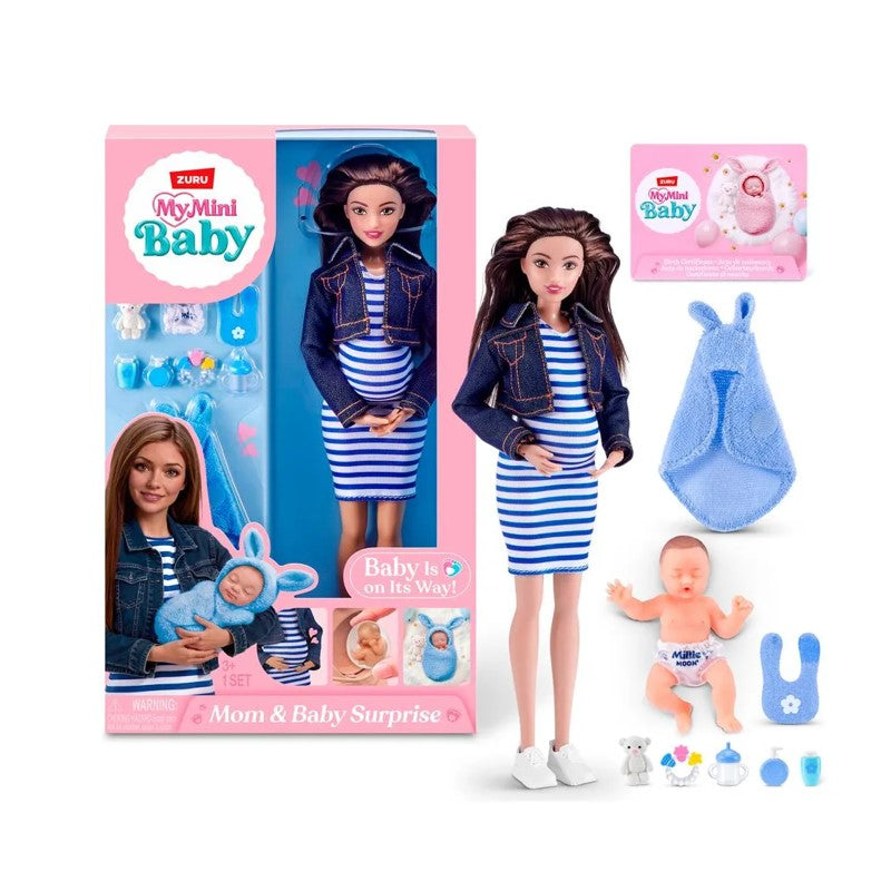 Boneca My Mini Mamãe e Bebe Surpresa - Candide