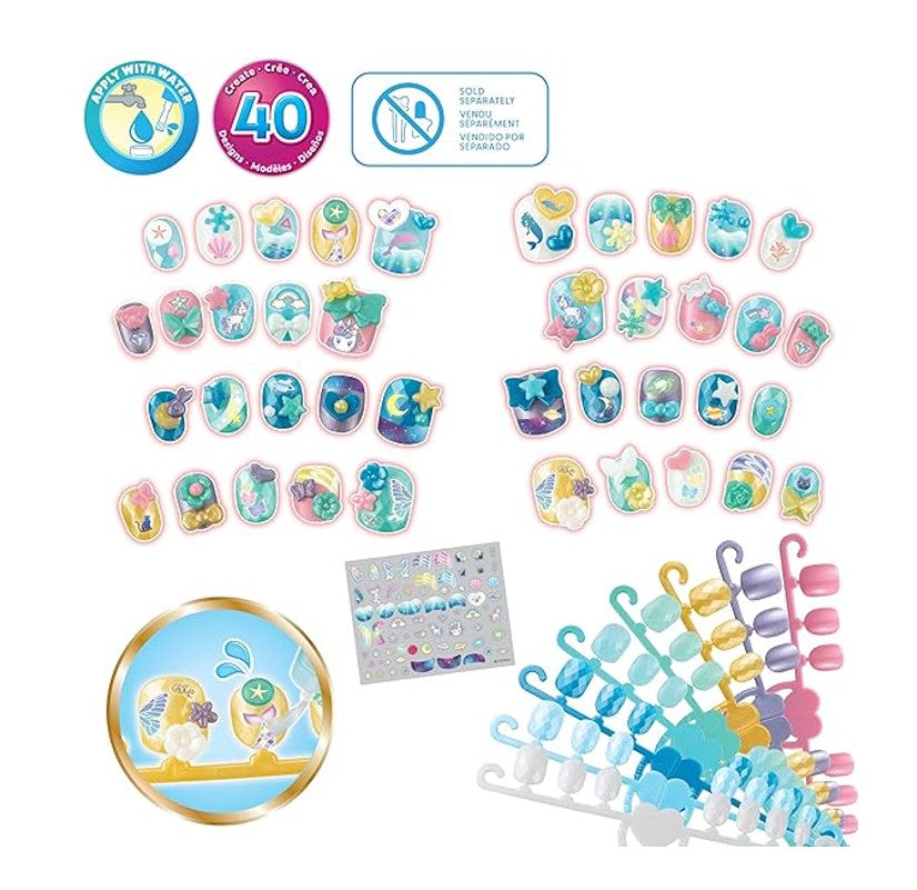 Kit Aquabeads Refil Nail Studio Stars E Unicorns - Epoch