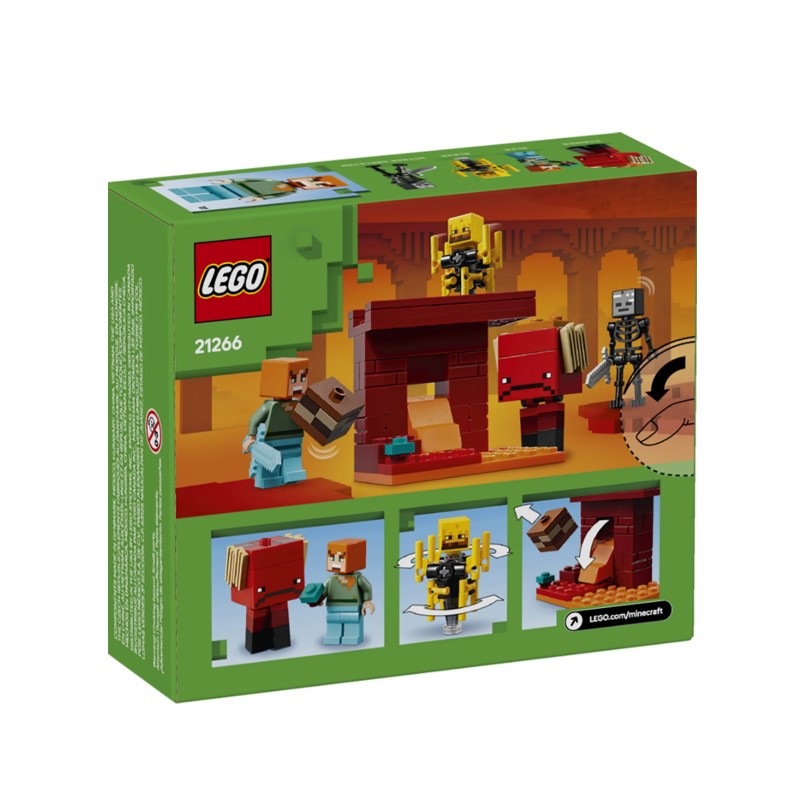 Lego Minecraft Batalha da Lava Nether 21266