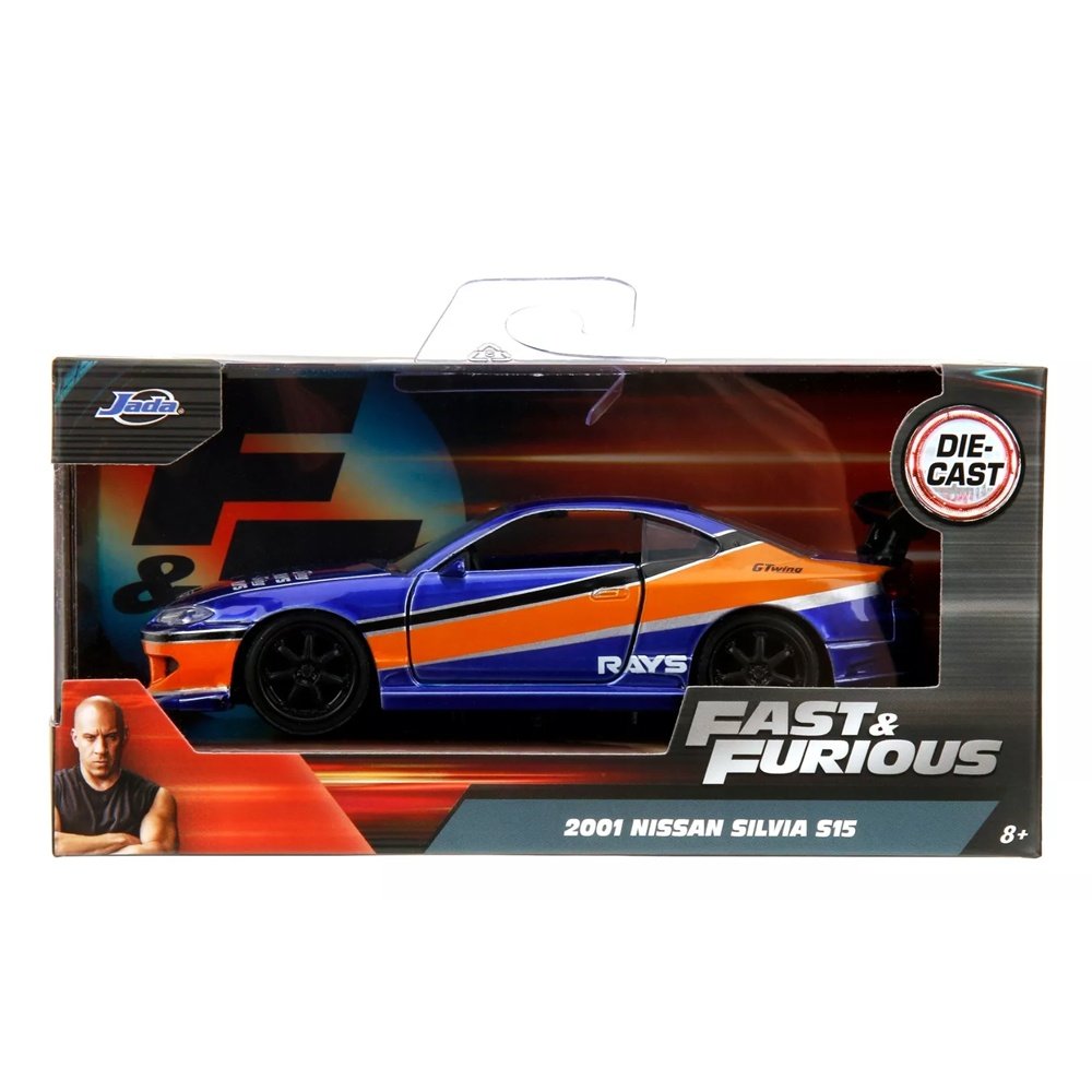 Miniatura 2001 Nissan Silvia S15 Fast and Furious 1/32 - Jada