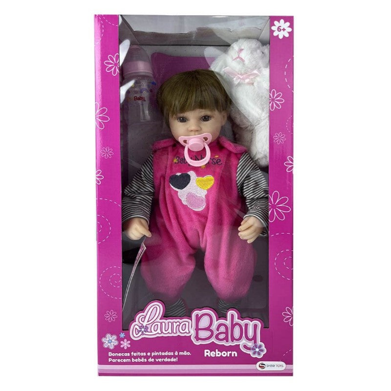 Boneca bebê Reborn Laura Baby Nurse - Shiny Toys