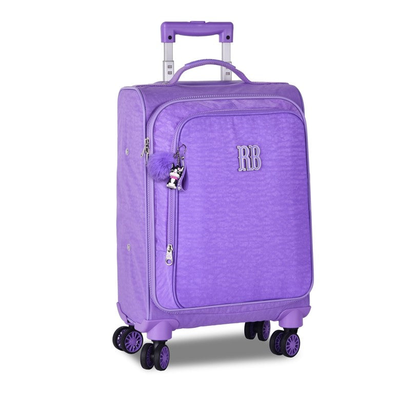 Kit Mala Escolar Rodas 360 + Estojo + Lancheiras Rebecca Bonbon