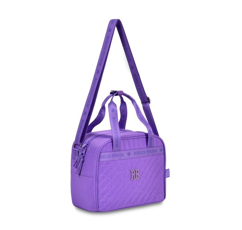 Kit Mala Escolar Rodas 360 + Estojo + Lancheiras Rebecca Bonbon