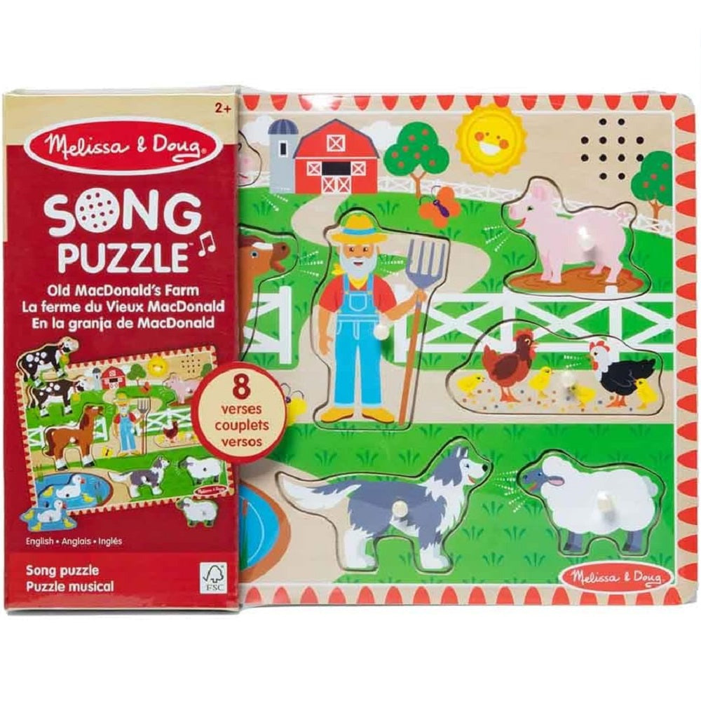 Quebra Cabeça com Som Fazenda Old Macdonald Melissa & Doug - Sunny