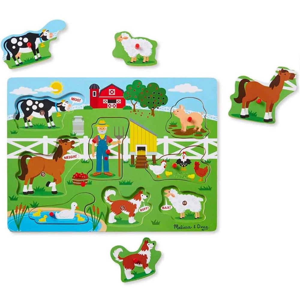 Quebra Cabeça com Som Fazenda Old Macdonald Melissa & Doug - Sunny